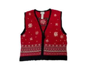 Squares Snow-Small Christmas Sweater