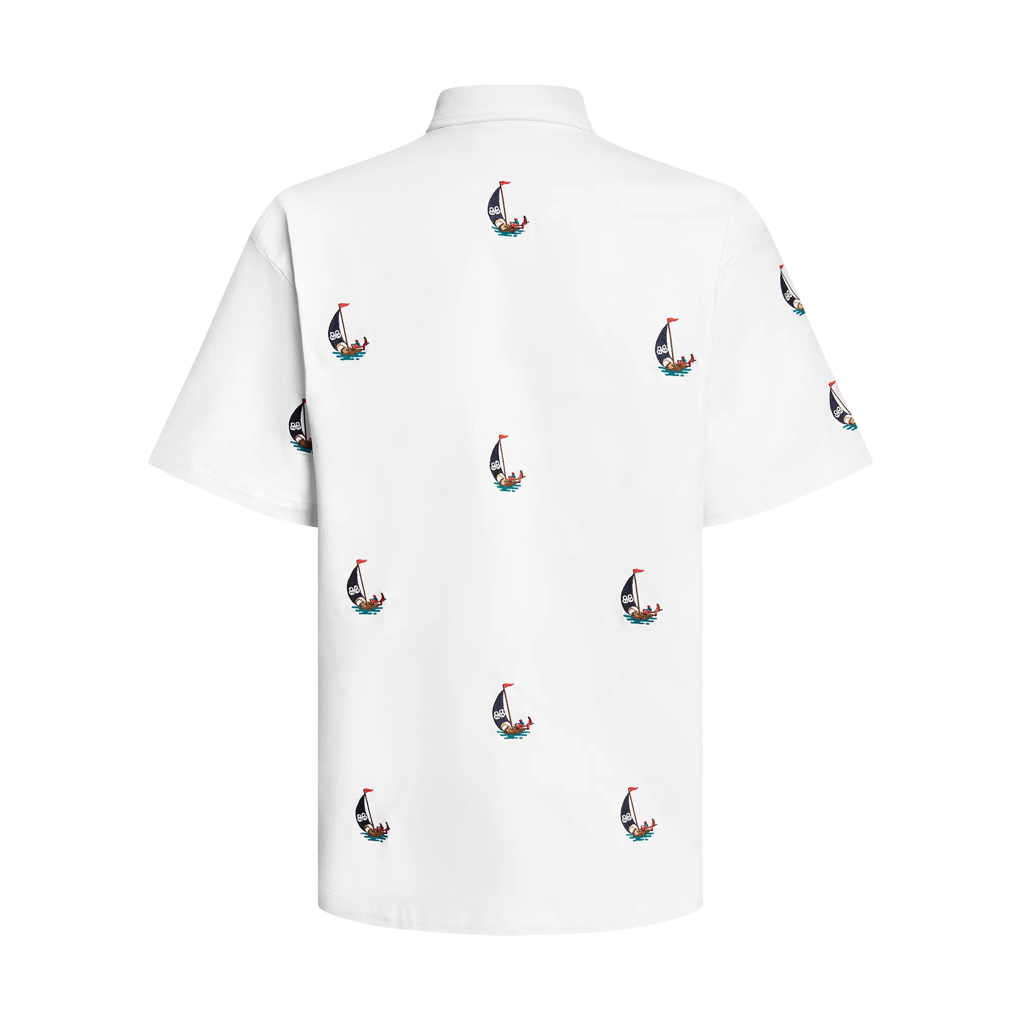 THE STAPLE BUTTON UP-WHITE