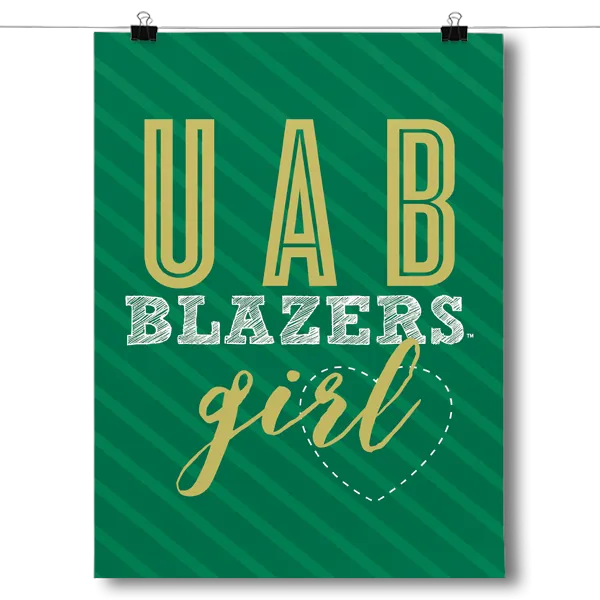 UAB Blazers Girl Poster